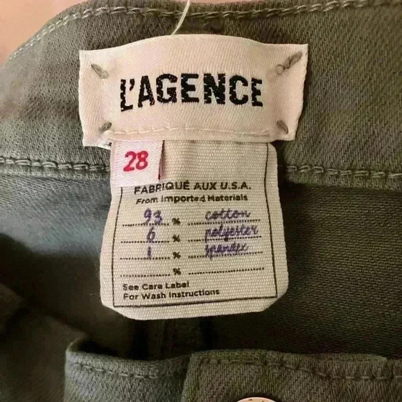 L'AGENCE Sada Ankle Slim Jeans Green - Picture 10 of 10